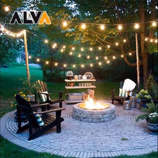 Iluminação decorativa de natal decoração lâmpada casa ao ar livre ornamento festa de casamento holofotes decoração de fadas lâmpada led luz da corda