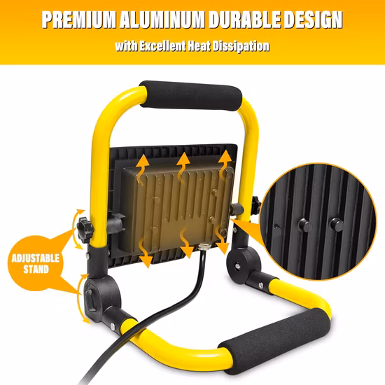 Iluminação Industrial Portátil 6000